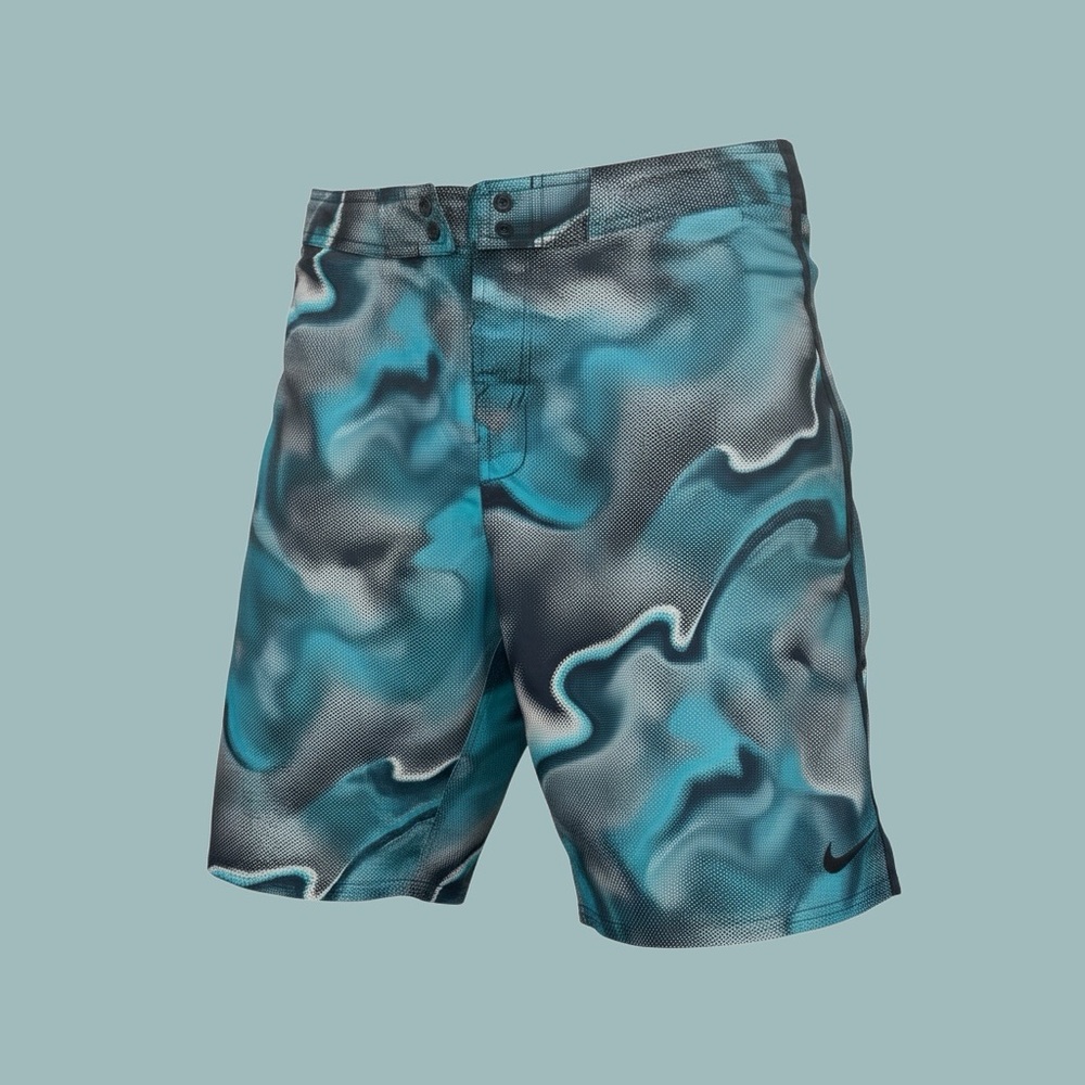 Nike Blue Patterned Men's Swim Shorts